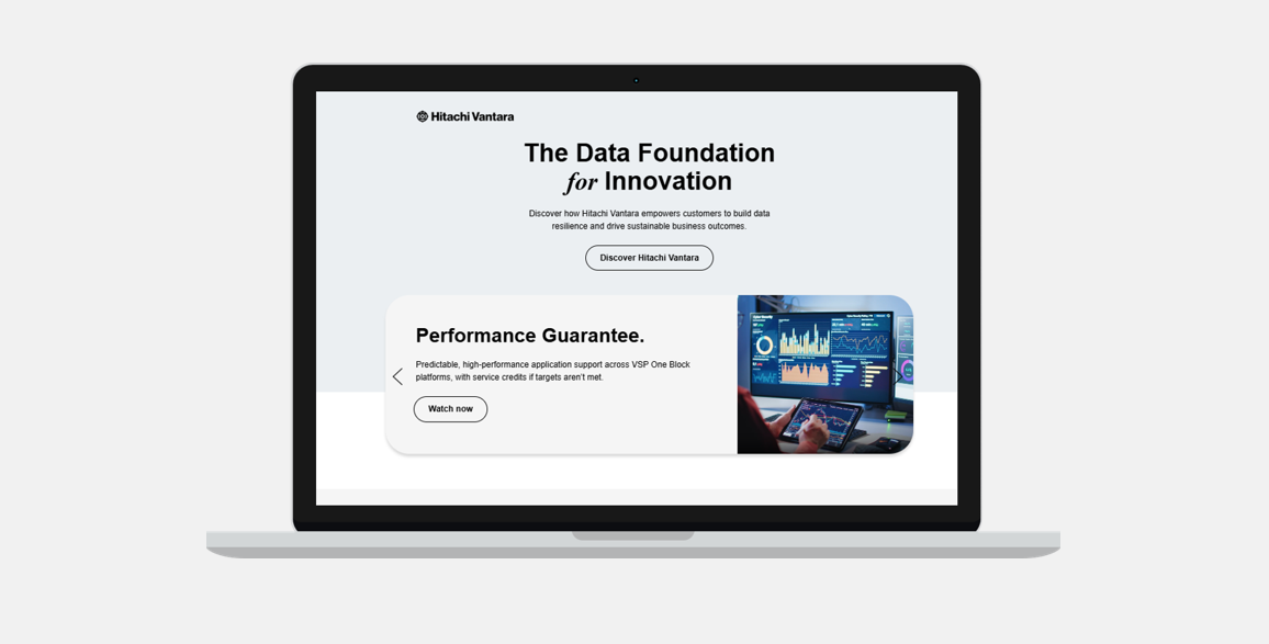 Showcase Hitachi Vantara Solutions on Your Website